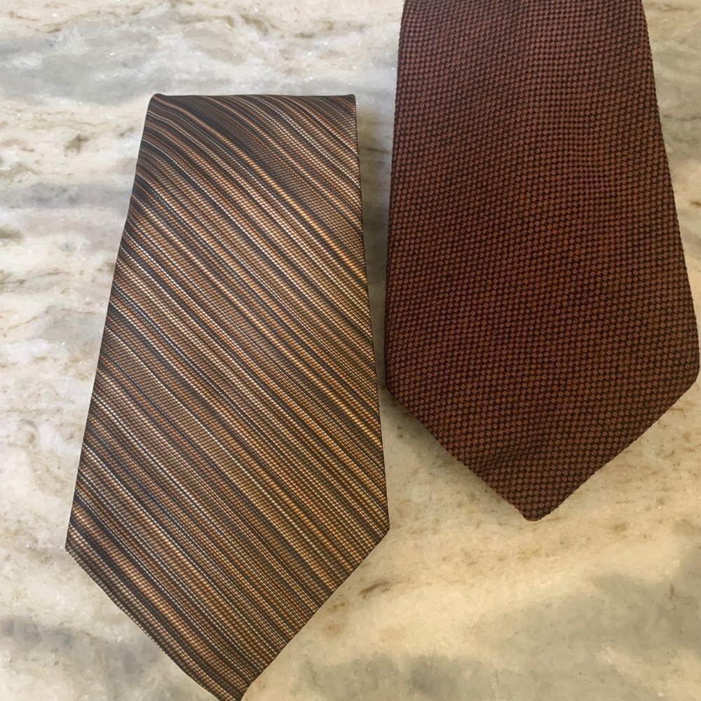 Neckties Vintage Striped and Tiny Checks #classic ties #fall